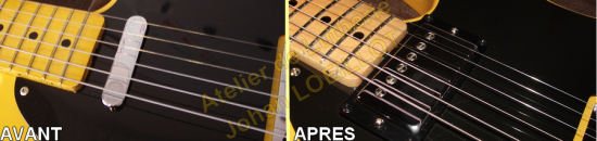 Adaptation micro double sur Telecaster 52'