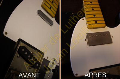 Adaptation micro double sur Telecaster Mexique