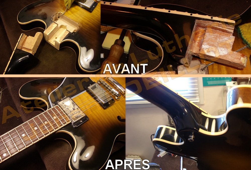 Gibson ES-335 cassée