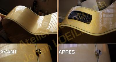 Electrification d'une guitare acoustique Epiphone EJ200